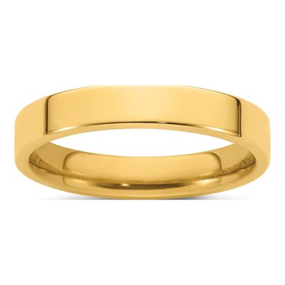 14K Yellow Gold 4mm Comfort-Fit Wedding Band