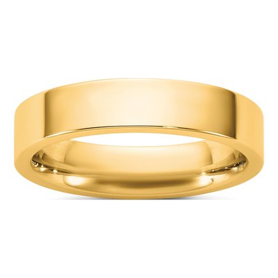 14K Yellow Gold 4.5mm Comfort-Fit Wedding Band