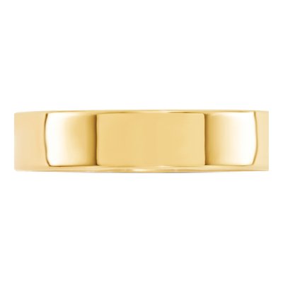 14K Yellow Gold 5mm Comfort-Fit Wedding Band – view 4