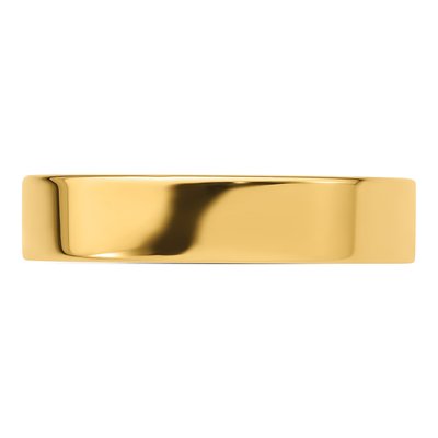 14K Yellow Gold 5mm Comfort-Fit Wedding Band – view 7
