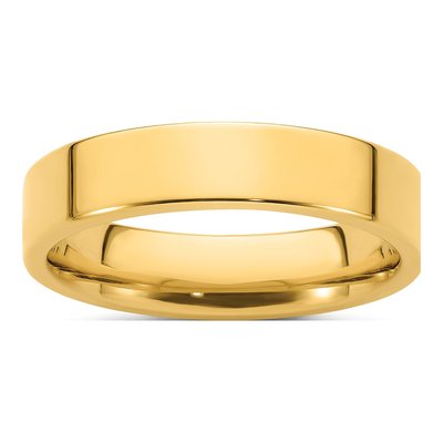 14K Yellow Gold 5mm Comfort-Fit Wedding Band