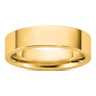 14K Yellow Gold 5.5mm Comfort-Fit Wedding Band