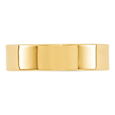14K Yellow Gold 6mm Comfort-Fit Wedding Band – view 4