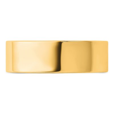 14K Yellow Gold 6.5mm Comfort-Fit Wedding Band – view 3