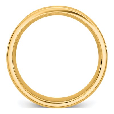14K Yellow Gold 6.5mm Comfort-Fit Wedding Band – view 2