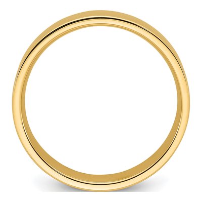 14K Yellow Gold 7mm Flat Comfort-Fit Wedding Band – view 2