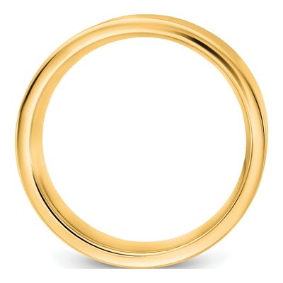 14K Yellow Gold 9mm Flat Comfort-Fit Wedding Band – view 2