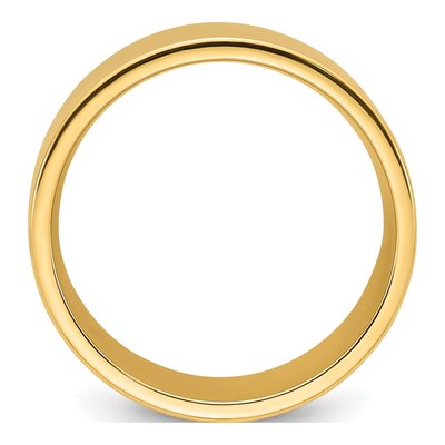 14K Yellow Gold 12mm Flat Comfort-Fit Wedding Band – view 3