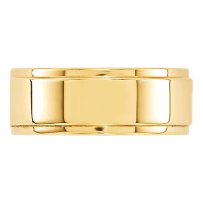 14K Yellow Gold 8mm Wedding Band – view 2