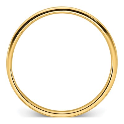 14K Yellow Gold 2mm Flat Wedding Band – view 3