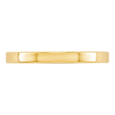 14K Yellow Gold 2.5mm Flat Wedding Band – view 3