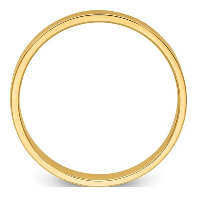 14K Yellow Gold 3mm Flat Wedding Band – view 3