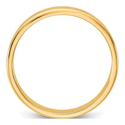 14K Yellow Gold 3.5mm Flat Wedding Band – view 2