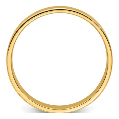 14K Yellow Gold 5mm Flat Wedding Band – view 3
