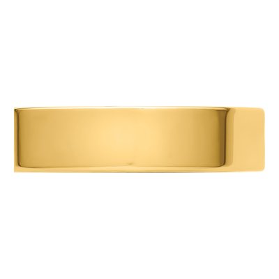 14K Yellow Gold 5mm Flat Wedding Band – view 4