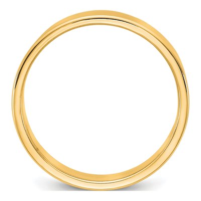 14K Yellow Gold 5.5mm Flat Wedding Band – view 2