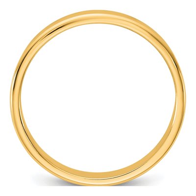 14K Yellow Gold 6.5mm Flat Wedding Band – view 2