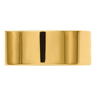 14K Yellow Gold 8mm Flat Wedding Band – view 4