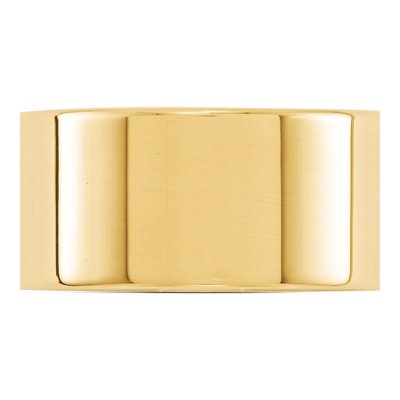 14K Yellow Gold 10mm Flat Wedding Band – view 3