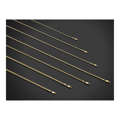 14K Yellow Gold 0.9mm Franco Chain – view 5