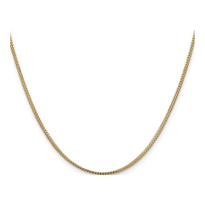14K Yellow Gold 1mm Franco Chain – view 3
