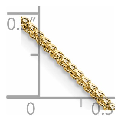 14K Yellow Gold 1mm Franco Chain – view 6