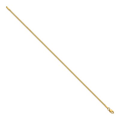 14K Yellow Gold 1mm Franco Chain Bracelet – view 3