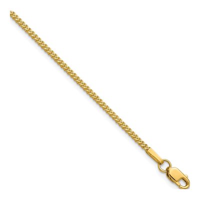 14K Yellow Gold 1mm Franco Chain Bracelet