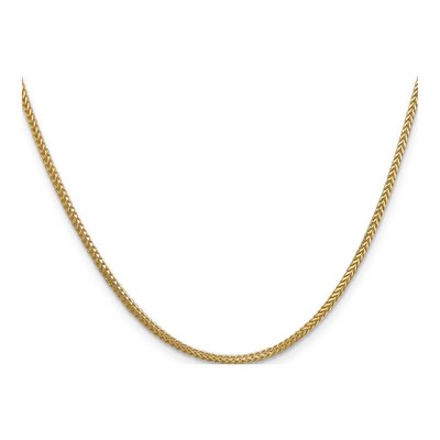 14K Yellow Gold 1.3mm Franco Chain – view 3