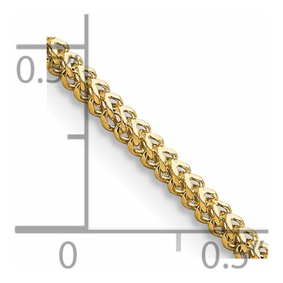 14K Yellow Gold 1.4mm 22-Inch Franco Chain – view 6