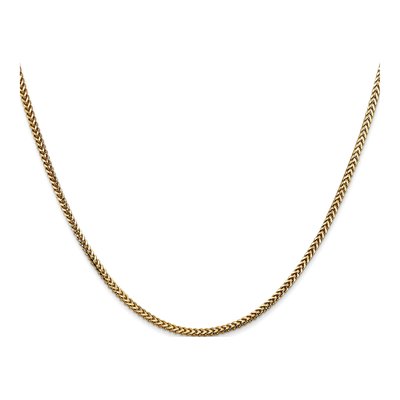 14K Yellow Gold 1.5mm Franco Chain – view 2