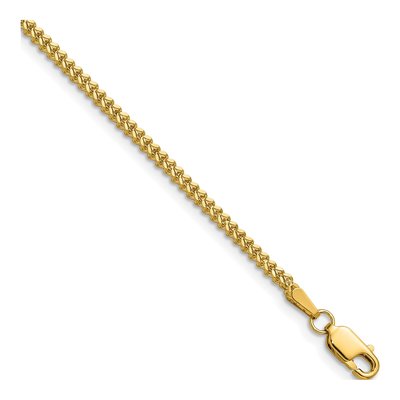 14K Yellow Gold 1.5mm Franco Chain