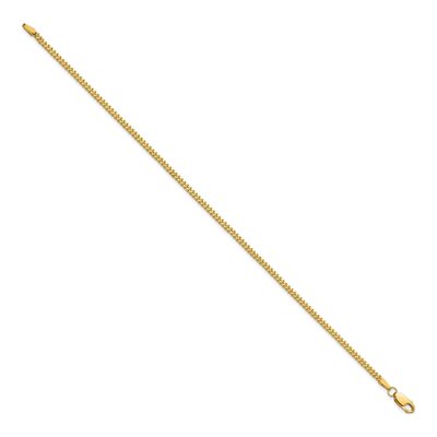 14K Yellow Gold 1.5mm Franco Chain Bracelet – view 3