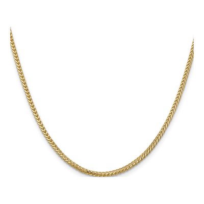 14K Yellow Gold 2mm Franco Chain – view 3