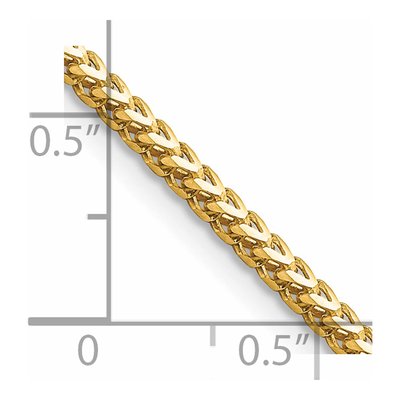 14K Yellow Gold 2mm Franco Chain – view 6