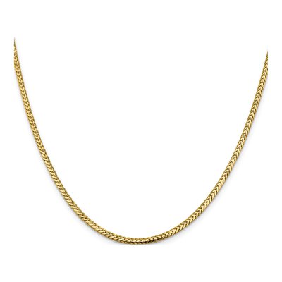 14K Yellow Gold 2.3mm Franco Chain – view 3