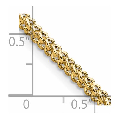14K Yellow Gold 2.3mm Franco Chain – view 6