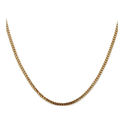 14K Yellow Gold 2.5mm Franco Chain – view 3