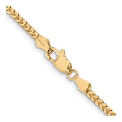 14K Yellow Gold 2.5mm Franco Chain – view 4