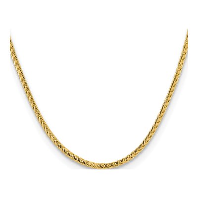 14K Yellow Gold 3mm Franco Chain – view 3