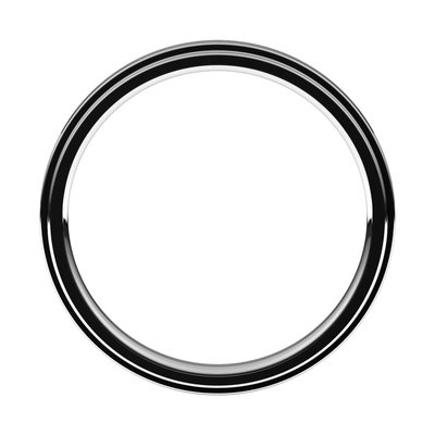 Sterling Silver 2.5mm Stepped-Edge Comfort-Fit Flat Wedding Band – view 3