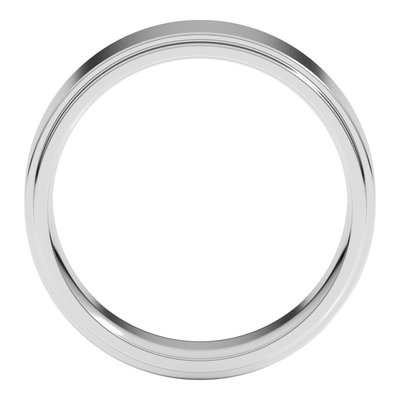 Sterling Silver 7mm Stepped-Edge Comfort-Fit Flat Wedding Band – view 2