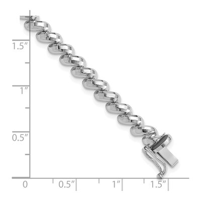 14K White Gold San Marco Bracelet – view 4