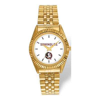Florida State Seminoles Men's Gold-Tone Quartz Watch – view 2