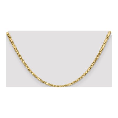 14K Yellow Gold 2.8mm Flat Wheat Chain – view 4