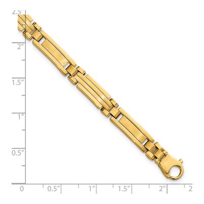 14K Yellow Gold 6.7mm Multi-Link Bar Chain Bracelet – view 6