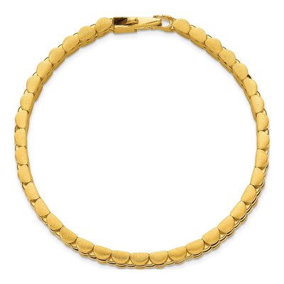 14K Yellow Gold 12.3mm Fancy Link Chain Bracelet – view 5