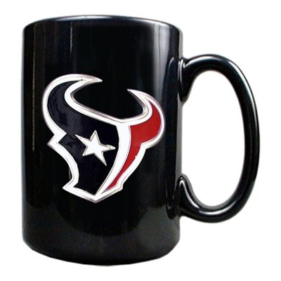 Houston Texans 15 oz. Black Ceramic Mug