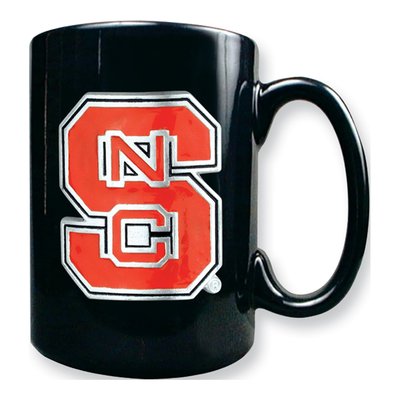 NC State Wolfpack 15 oz. Black Ceramic Mug