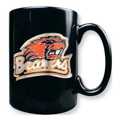 Oregon State Beavers 15 oz. Black Ceramic Mug